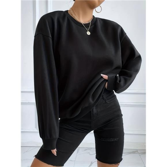 Rhinestone sweater Angel Wings Sweatshirt,  Long Sleeve Crew Neck sweater shiny - Picture 3 of 12